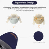 Darrahopens Baby & Kids > Baby & Kids Others > Kid's Backpacks 6-in-1 Adjustable Baby Carrier with Hip Seat – 11.8–15.7in Adjustable Height, Breathable Mesh & Multi-Position Carry for Newborn to 36 Months (Blue)