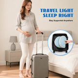 Darrahopens Baby & Kids > Baby & Kids Others > Kid's Backpacks Adjustable Pregnancy Pillow with Velcro Design – Side Sleeping Support for Back, Belly, Hips & Legs, Travel-Friendly Maternity Pillow with Bonus Auxiliary Pillow(Blue)