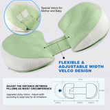 Darrahopens Baby & Kids > Baby & Kids Others > Kid's Backpacks Adjustable Pregnancy Pillow with Velcro Design – Side Sleeping Support for Back, Belly, Hips & Legs, Travel-Friendly Maternity Pillow with Bonus Auxiliary Pillow(Green)