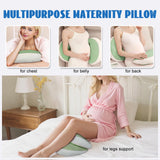 Darrahopens Baby & Kids > Baby & Kids Others > Kid's Backpacks Adjustable Pregnancy Pillow with Velcro Design – Side Sleeping Support for Back, Belly, Hips & Legs, Travel-Friendly Maternity Pillow with Bonus Auxiliary Pillow(Green)