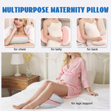 Darrahopens Baby & Kids > Baby & Kids Others > Kid's Backpacks Adjustable Pregnancy Pillow with Velcro Design – Side Sleeping Support for Back, Belly, Hips & Legs, Travel-Friendly Maternity Pillow with Bonus Auxiliary Pillow(Red)
