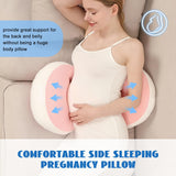 Darrahopens Baby & Kids > Baby & Kids Others > Kid's Backpacks Adjustable Pregnancy Pillow with Velcro Design – Side Sleeping Support for Back, Belly, Hips & Legs, Travel-Friendly Maternity Pillow with Bonus Auxiliary Pillow(Red)