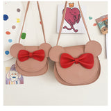 Darrahopens Baby & Kids > Baby & Kids Others > Kid's Backpacks Adorable Bow Bear Crossbody Bag for Kids - khaki Small Shoulder Bag 13*13*5cm