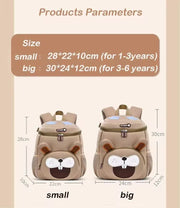 Darrahopens Baby & Kids > Baby & Kids Others > Kid's Backpacks Coffee Bear Cute Animal  Kids Backpack - Lightweight Toddler School Bag - Soft 3D Cartoon Daypack for Kindergarten & Childcare- Boys Girls Ages 1-3