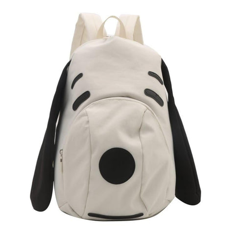 Darrahopens Baby & Kids > Baby & Kids Others > Kid's Backpacks Cute Dog Face Backpack for Kids & Teens – White Cartoon Animal School Bag with Long Ears, Large Capacity Daypack for Girls and Boys (White)