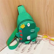 Darrahopens Baby & Kids > Baby & Kids Others > Kid's Backpacks Green Kids Cartoon Dinosaur Chest Bag Cute Lightweight Nylon Crossbody Shoulder Pack for Toddlers Outings and Travel New Arrival Gift