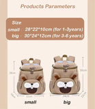 Darrahopens Baby & Kids > Baby & Kids Others > Kid's Backpacks Khaki Rabbit Cute Animal  Kids Backpack - Lightweight Toddler School Bag - Soft 3D Cartoon Daypack for Kindergarten & Childcare- Boys Girls Ages 3-6