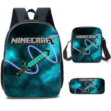 Darrahopens Baby & Kids > Baby & Kids Others > Kid's Backpacks Minecraft Backpack 3 Sets for Elementary High School Students Compatible with Minecraft