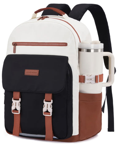 Darrahopens Baby & Kids > Baby & Kids Others > Kid's Backpacks School Backpack for Teens & Students – Large Capacity Laptop Bag with 15.6 Inch Compartment, Waterproof Fabric & Multiple Pockets, Ideal for College, Travel, and Daily Use (Brown)