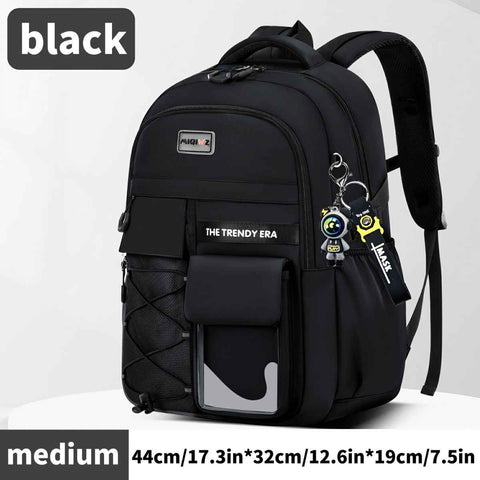 Darrahopens Baby & Kids > Baby & Kids Others > Kid's Backpacks Teenager Backpack Safe Materials Backpack Multiple Compartments Backpack Ample - Black - Size 44-32CM In Australia - Darrahopens