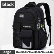 Teenager Backpack Safe Materials Backpack Multiple Compartments Backpack Ample - Black - Size 47-34CM In Australia - Darrahopens