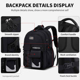 Teenager Backpack Safe Materials Backpack Multiple Compartments Backpack Ample - Blue - Size 47-34CM In Australia - Darrahopens