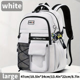 Darrahopens Baby & Kids > Baby & Kids Others > Kid's Backpacks Teenager Backpack Safe Materials Backpack Multiple Compartments Backpack Ample - White - Size 44-32CM In Australia - Darrahopens
