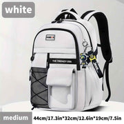 Darrahopens Baby & Kids > Baby & Kids Others > Kid's Backpacks Teenager Backpack Safe Materials Backpack Multiple Compartments Backpack Ample - White - Size 44-32CM In Australia - Darrahopens