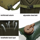 Darrahopens Baby & Kids > Baby & Kids Others > Kid's Backpacks Water Bag–Water Storage–Hydration Backpack–Camping & Hiking–Food Grade Portable Water Bag–3L–Khaki