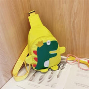 Darrahopens Baby & Kids > Baby & Kids Others > Kid's Backpacks Yellow Kids Cartoon Dinosaur Chest Bag Cute Lightweight Nylon Crossbody Shoulder Pack for Toddlers Outings and Travel New Arrival Gift