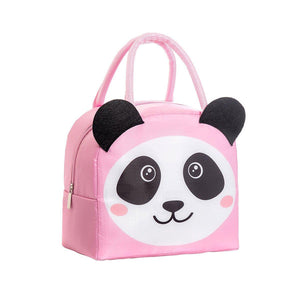 Darrahopens Baby & Kids > Baby & Kids Others > Kid's Lunch Boxes & Bags 3D Bento Lunch Bag Cartoon Handbag Insulated Food Box Bag for Students LunchTote - Pink Panda