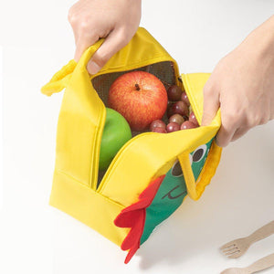 Darrahopens Baby & Kids > Baby & Kids Others > Kid's Lunch Boxes & Bags 3D Bento Lunch Bag Cartoon Handbag Insulated Food Box Bag for Students LunchTote - Yellow Dinosaur