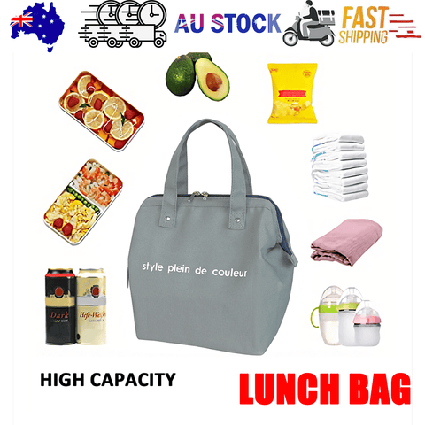 Darrahopens Baby & Kids > Baby & Kids Others > Kid's Lunch Boxes & Bags Insulated Thermal Cooler Lunch Bag Portable Picnic Storage Bag Pouch 22*14*25cm