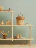 Darrahopens Baby & Kids > Baby & Kids Others > Kid's Lunch Boxes & Bags Rattan Storage Basket Mushroom Shaped Woven Basket with Lid, Decorative Woven Handle Basket Fruit Basket In Australia - Darrahopens