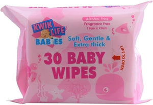 Darrahopens Baby & Kids > Baby & Kids Others Kwik Life Pk30 Baby Wipes With Sticky Top Alcohol Free Fragrance Free