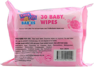 Darrahopens Baby & Kids > Baby & Kids Others Kwik Life Pk30 Baby Wipes With Sticky Top Alcohol Free Fragrance Free