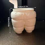Darrahopens Baby & Kids > Baby & Kids Others > Pen & Pencil Cases A unique 3D printed down-filled pants pen holder desktop organizer, white.