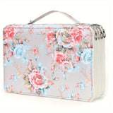 Darrahopens Baby & Kids > Baby & Kids Others > Pen & Pencil Cases Pencil Case - Large Capacity | Colored Pencils | Pencils | Zippered - Three-Layer Pencil Case - Pencil Storage Bag - Holds 120 Pencils - Gray