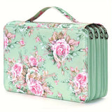 Darrahopens Baby & Kids > Baby & Kids Others > Pen & Pencil Cases Pencil Case - Large Capacity | Colored Pencils | Pencils | Zippered - Three-Layer Pencil Case - Pencil Storage Bag - Holds 120 Pencils - Green