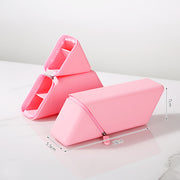 Darrahopens Baby & Kids > Baby & Kids Others > Pen & Pencil Cases Pink Transforming Silicone Pencil Case - Stand-Up Pen Holder & Stationery Organizer