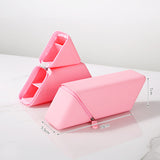 Darrahopens Baby & Kids > Baby & Kids Others > Pen & Pencil Cases Pink Transforming Silicone Pencil Case - Stand-Up Pen Holder & Stationery Organizer