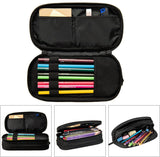 Darrahopens Baby & Kids > Baby & Kids Others > Pen & Pencil Cases Soccer Blue Sports Pencil Case with Zippers Spacious and Durable Soccer Motif