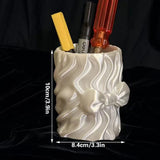 Darrahopens Baby & Kids > Baby & Kids Others > Pen & Pencil Cases Sweet Bow Silk Pen Holder, White Silk