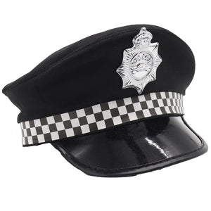 Darrahopens Baby & Kids > Baby & Kids Others Police Officer Hat Cop Costume Party Cosplay Black Cap Badge Halloween Book Week