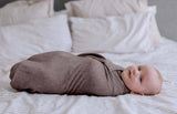 Darrahopens Baby & Kids > Baby & Kids Others Ponchik Babies + Kids - Ribbed Swaddle Jersey Wrap - Carmel
