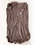 Darrahopens Baby & Kids > Baby & Kids Others Ponchik Babies + Kids - Ribbed Swaddle Jersey Wrap - Carmel