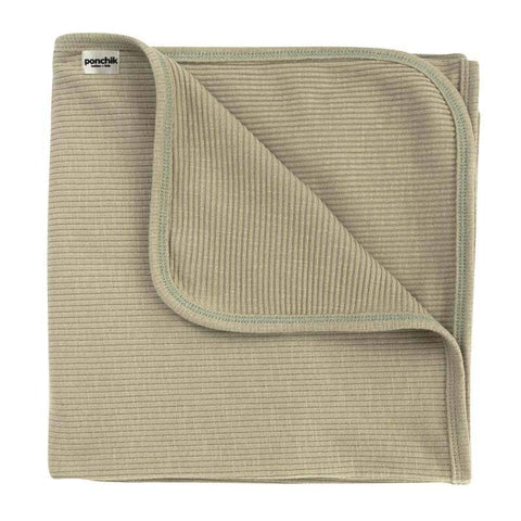 Darrahopens Baby & Kids > Baby & Kids Others Ponchik Babies + Kids - Ribbed Swaddle Jersey Wrap - Pistachio