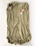 Darrahopens Baby & Kids > Baby & Kids Others Ponchik Babies + Kids - Ribbed Swaddle Jersey Wrap - Pistachio