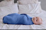 Darrahopens Baby & Kids > Baby & Kids Others Ponchik Babies + Kids - Ribbed Swaddle Jersey Wrap - Ribbon