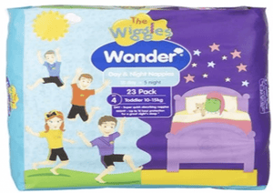 Darrahopens Baby & Kids > Baby & Kids Others Wonder Pk23 the Wiggles Day & Night Nappies Toddler 10-15 Kg Size 4