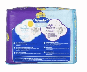 Darrahopens Baby & Kids > Baby & Kids Others Wonder Pk25 the Wiggles Day & Night Nappies Diapers Crawler 6 - 11 Kg Size 3