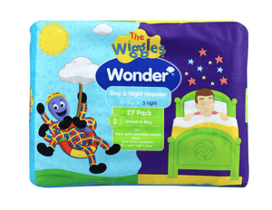 Darrahopens Baby & Kids > Baby & Kids Others Wonder Pk27 the Wiggles Day & Night Nappies Diapers Infant 4 - 8 Kg Size 2