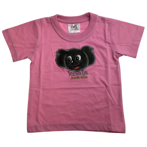 Darrahopens Baby & Kids > Boy's Clothing > Boy's Shirts & T-shirts Kids KOALA AUSTRALIA T Shirt Tee Souvenir Gift Childrens Child 100% Cotton Top - Light Pink - 2