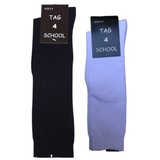 Darrahopens Baby & Kids > Boys Clothing 2x Pairs SCHOOL SOCKS Plain Ribbed Knee High Cotton Rich Girls Boys Unisex Kids