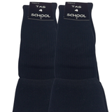 Darrahopens Baby & Kids > Boys Clothing 2x Pairs SCHOOL SOCKS Plain Ribbed Knee High Cotton Rich Girls Boys Unisex Kids -  - 9-12 (5-8 Years Old)