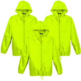 Darrahopens Baby & Kids > Boys Clothing 3x Youth Spray Jacket Outdoor Casual Hike Rain Sport Waterproof - Fluoro Lime