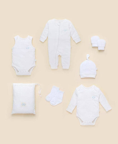 Darrahopens Baby & Kids > Boys Clothing 6PC Essentials Pack - Pure White - 0 to 3months
