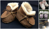 Darrahopens Baby & Kids > Boys Clothing BABY MOCCASINS Soft Lambskin Slippers Shoes Winter Warm Newborn Kids Childrens