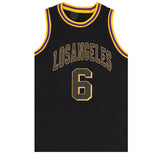 Darrahopens Baby & Kids > Boys Clothing Kid's Basketball Jersey Tank Boys Sports T Shirt Tee Singlet Tops Los Angeles, Black - Los Angeles 6, 10