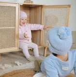 Darrahopens Baby & Kids > Boys Clothing Ponchik Babies + Kids Bear Beanie Hat Warm Winter - Love - 3-12 Months